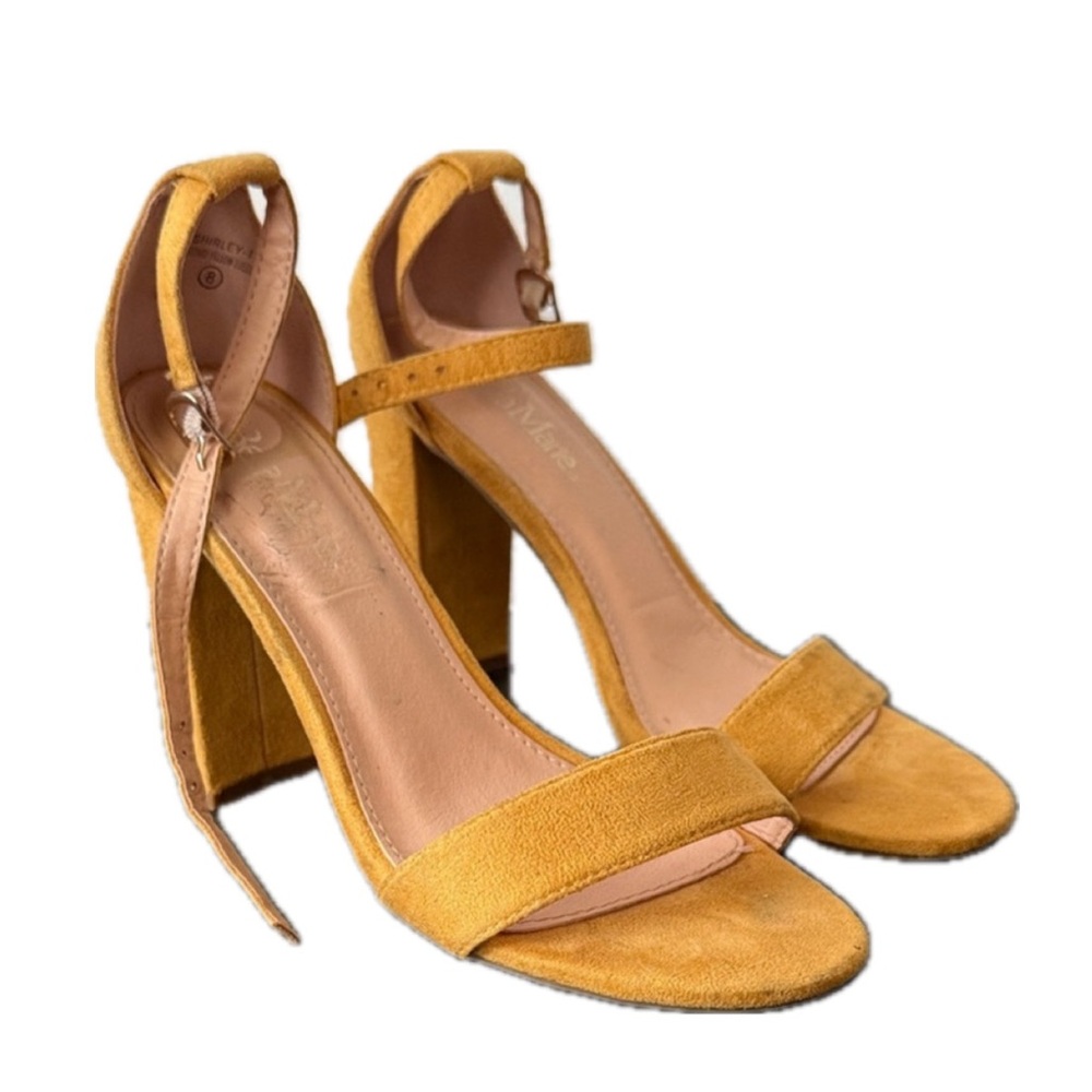 Bella Marie Mustard Yellow Heels